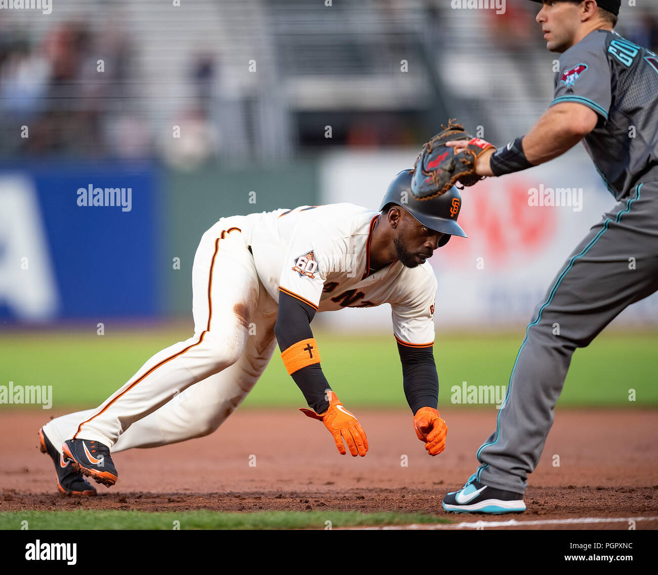 Andrew McCutchen Celebration Jump In Outfield Spotlight Unsigned 8x10 —  TSEShop