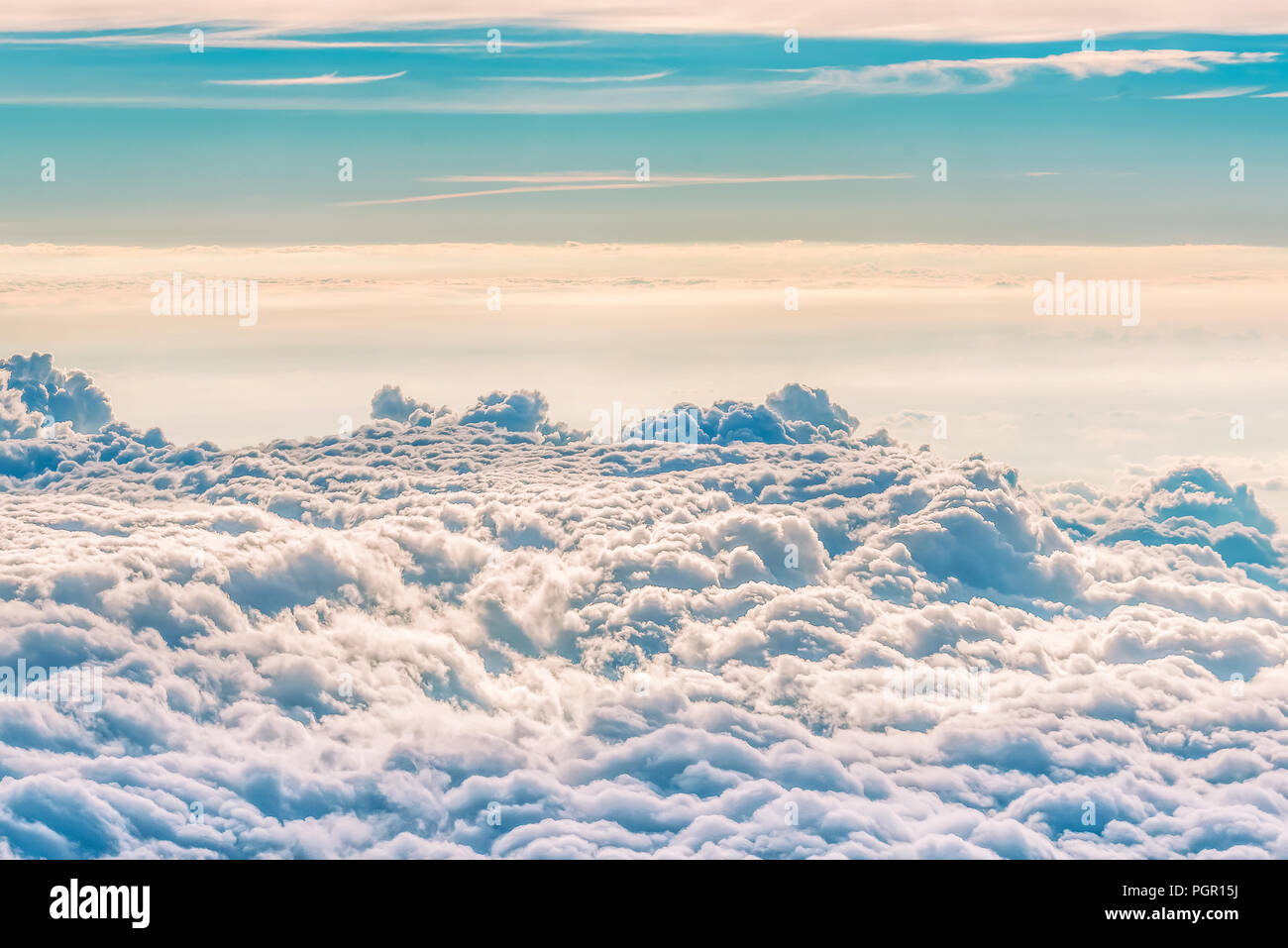 A view of the sky and clouds from the airplane window Stock Photo - Alamy