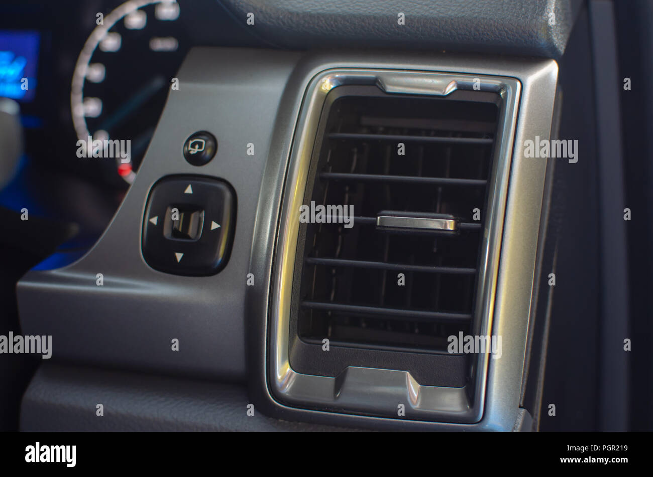 Modern car interior air conditioning Stock Photo Alamy
