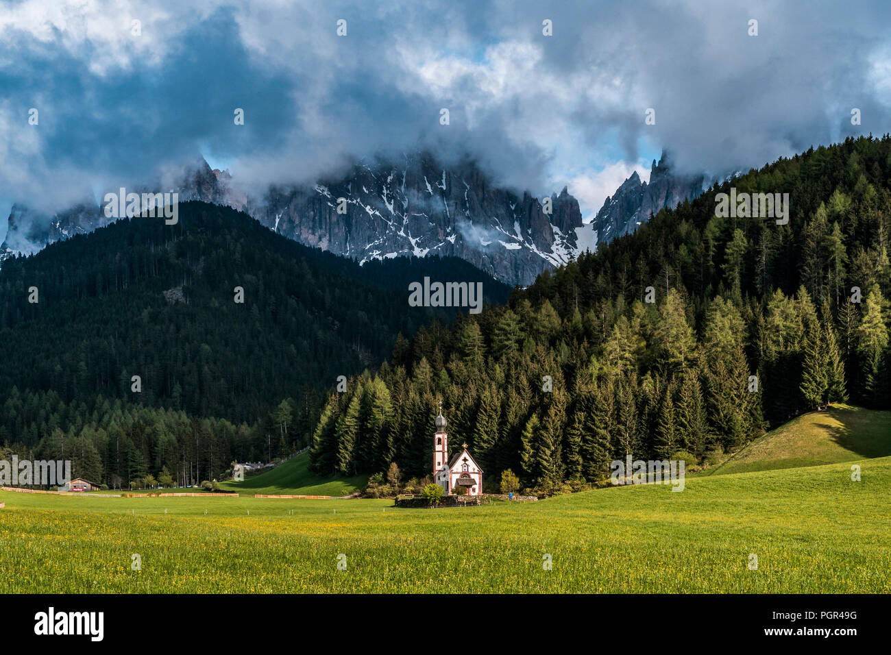 Church of St. John in Italian Dolomites Stock Photo Alamy