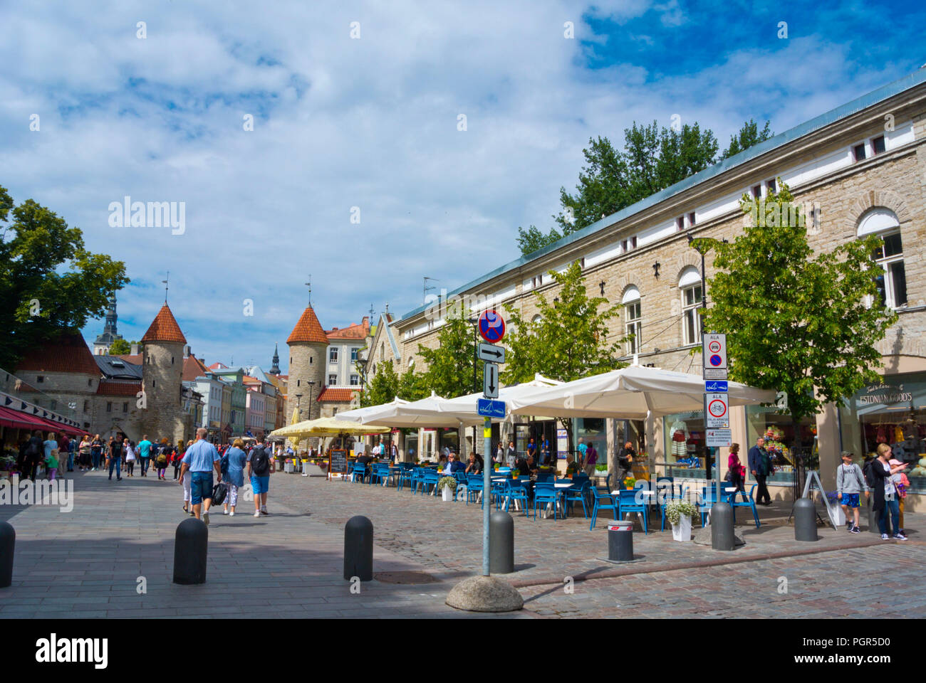 Viru tanav, Viru street, after the renovation, Tallinn, Estonia Stock Photo