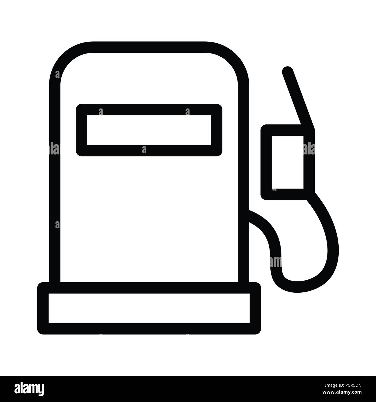Fuel icon with outline line style vector illustration Stock Photo - Alamy
