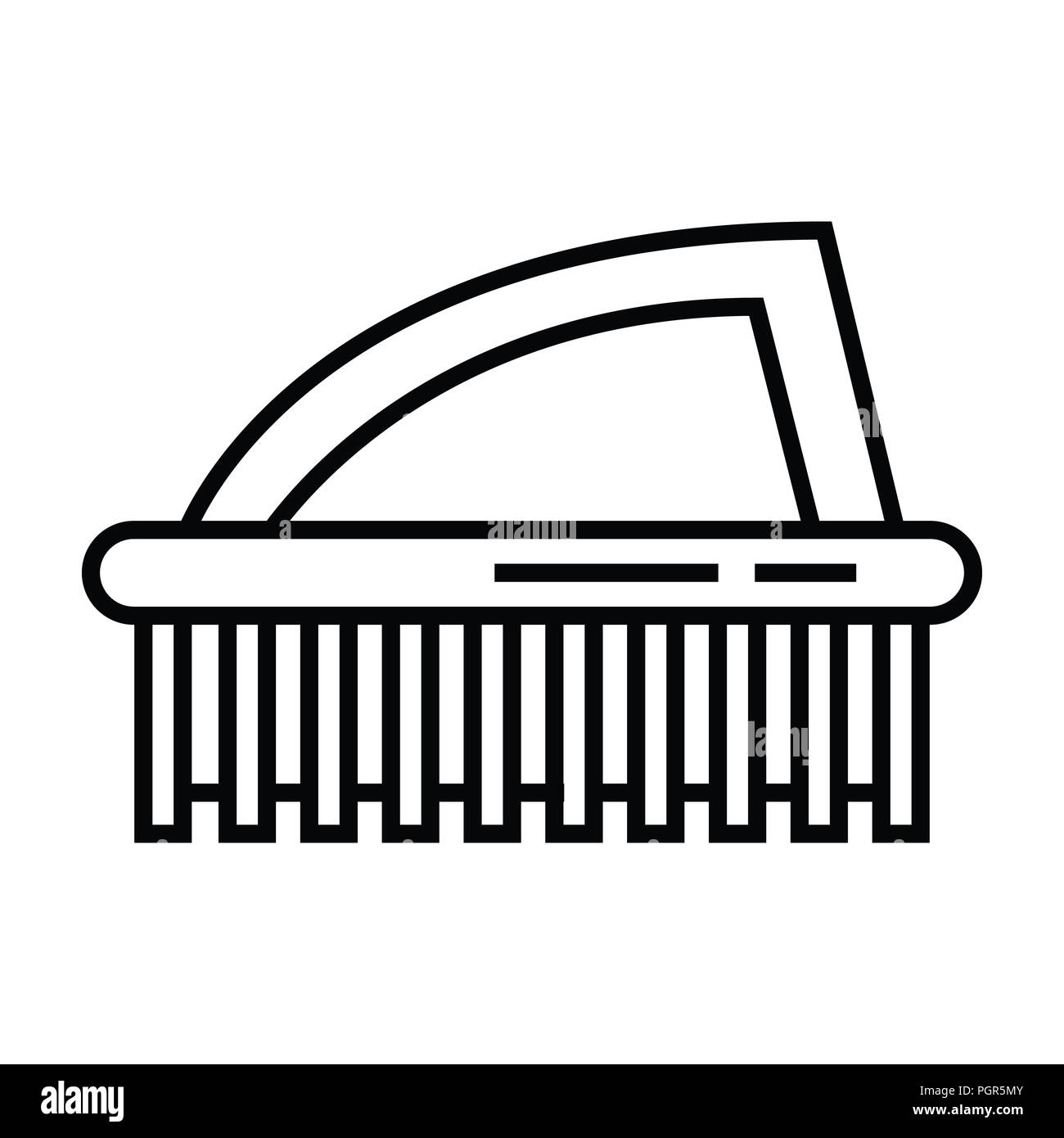brushes toilet Cleaning Vector Icon illustration Stock Photo - Alamy
