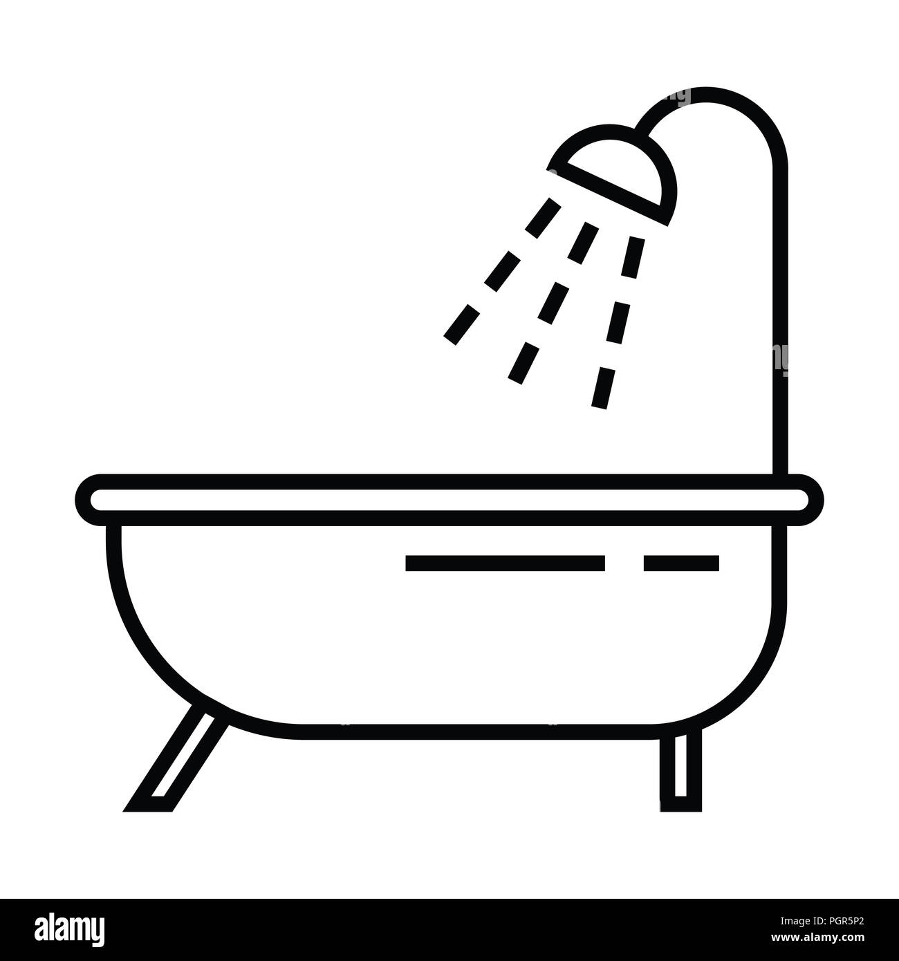 icon with outline and line style vector illustration Stock Photo - Alamy