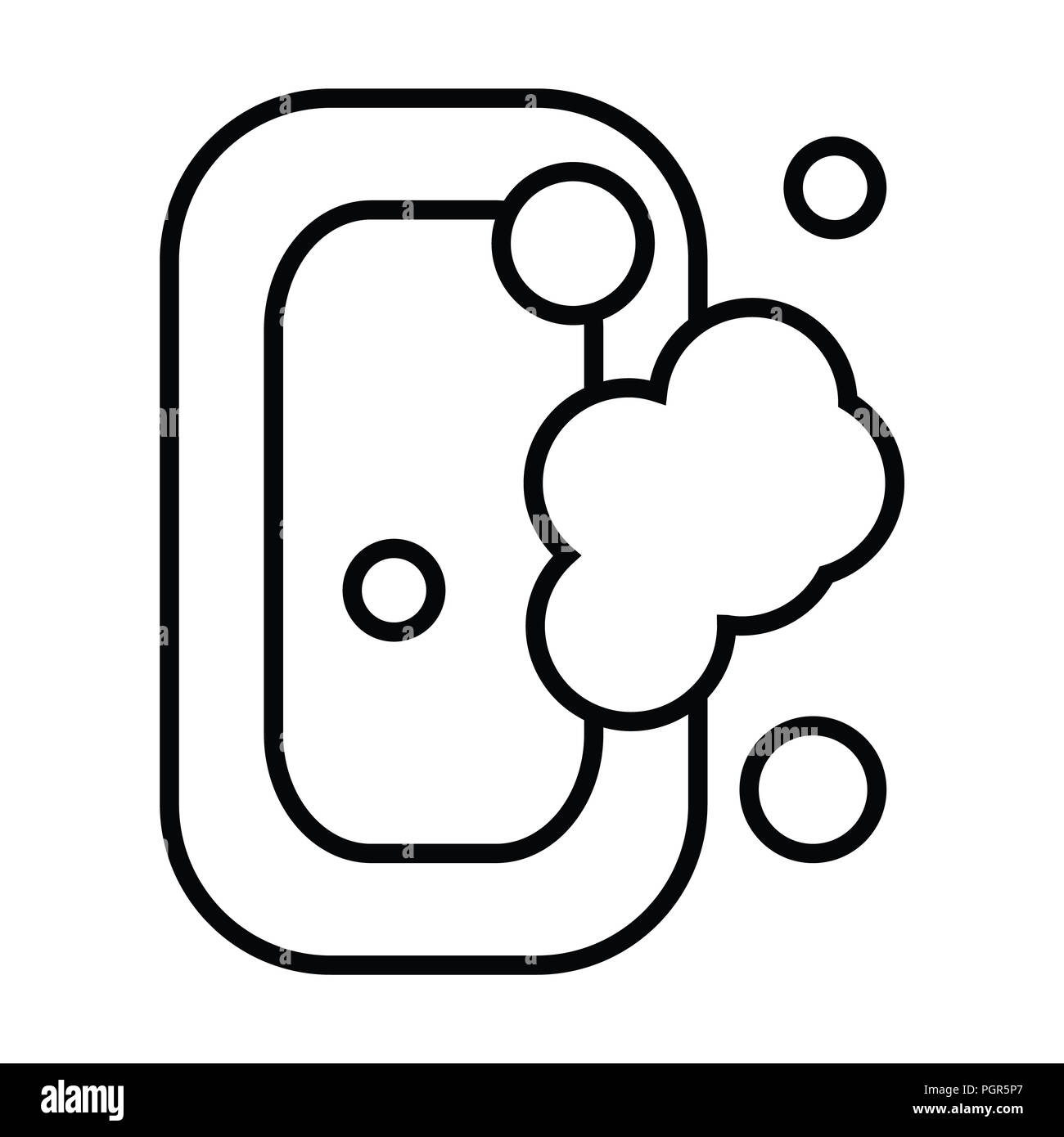 icon with outline and line style vector illustration Stock Photo - Alamy