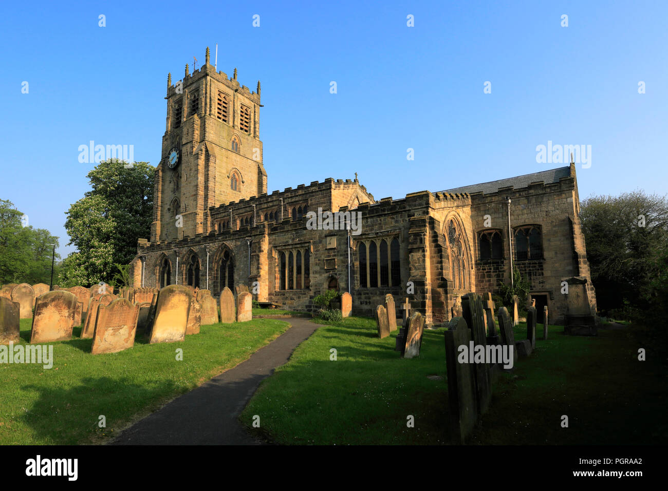 St Gregory church, Bedale market town, Hambleton, North Yorkshire, England Stock Photo