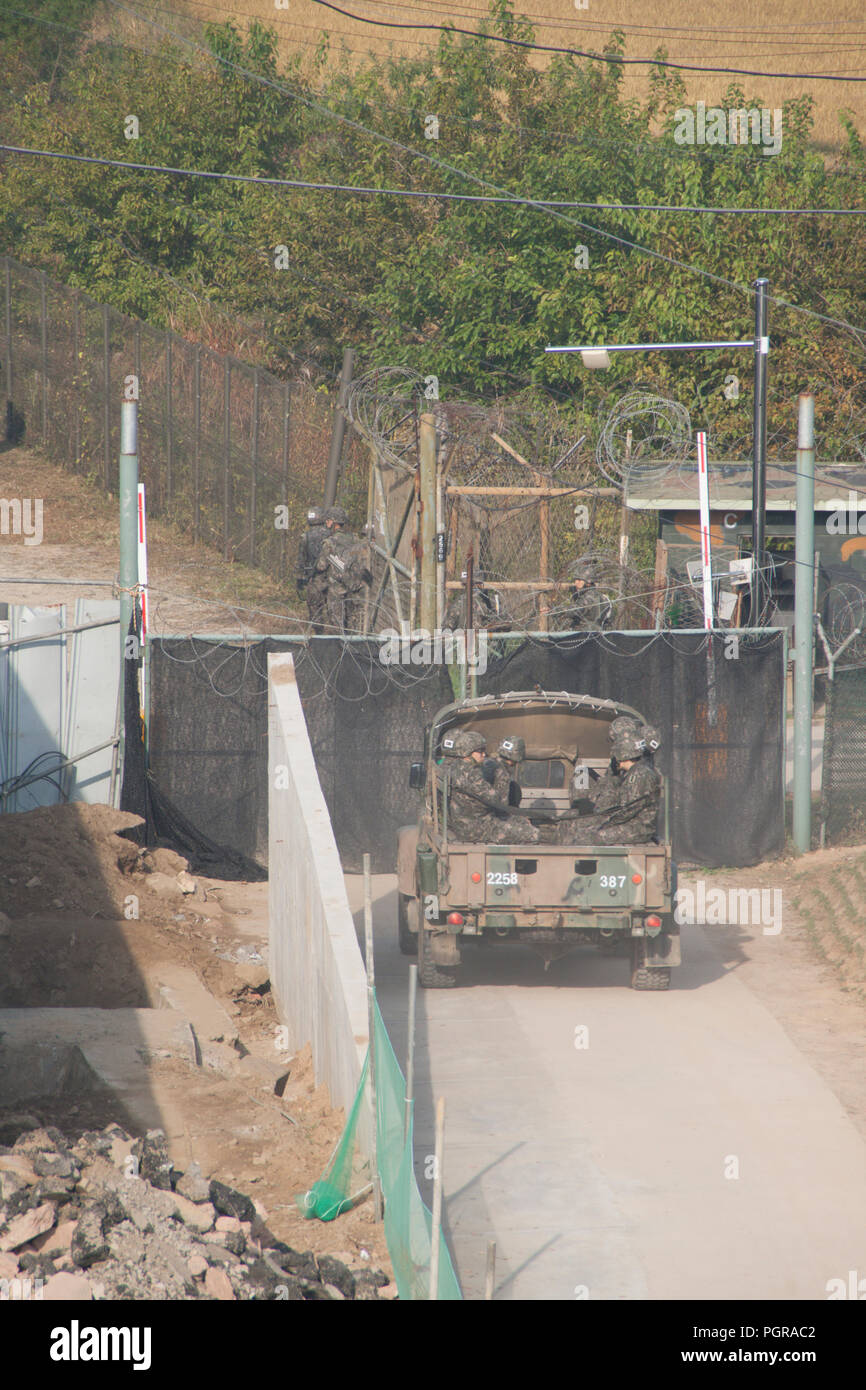Imjingak, South Korea. October 2012. Near the demilitarized zone (DMZ