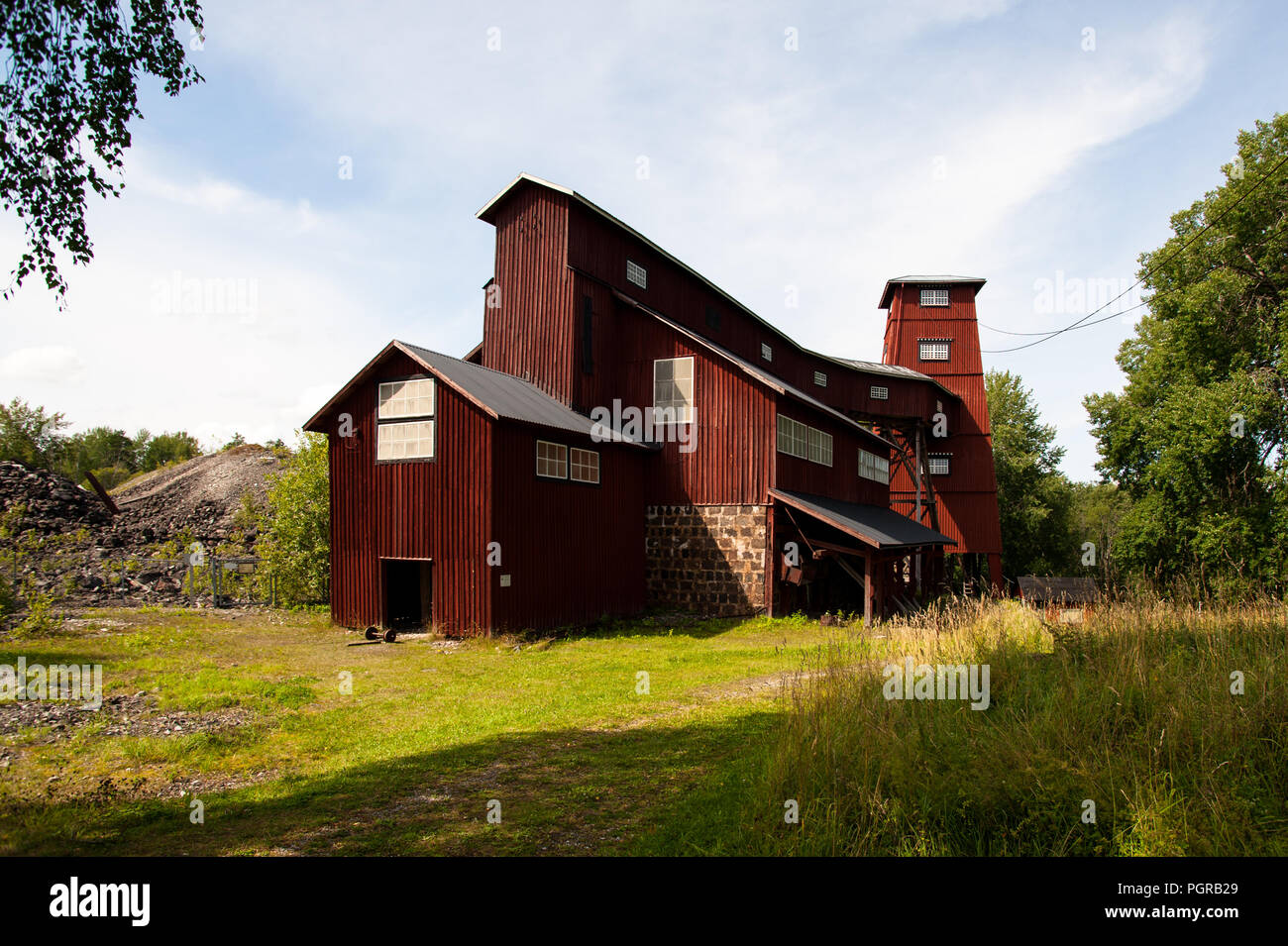 abandoned mine in sweden Stock Photo