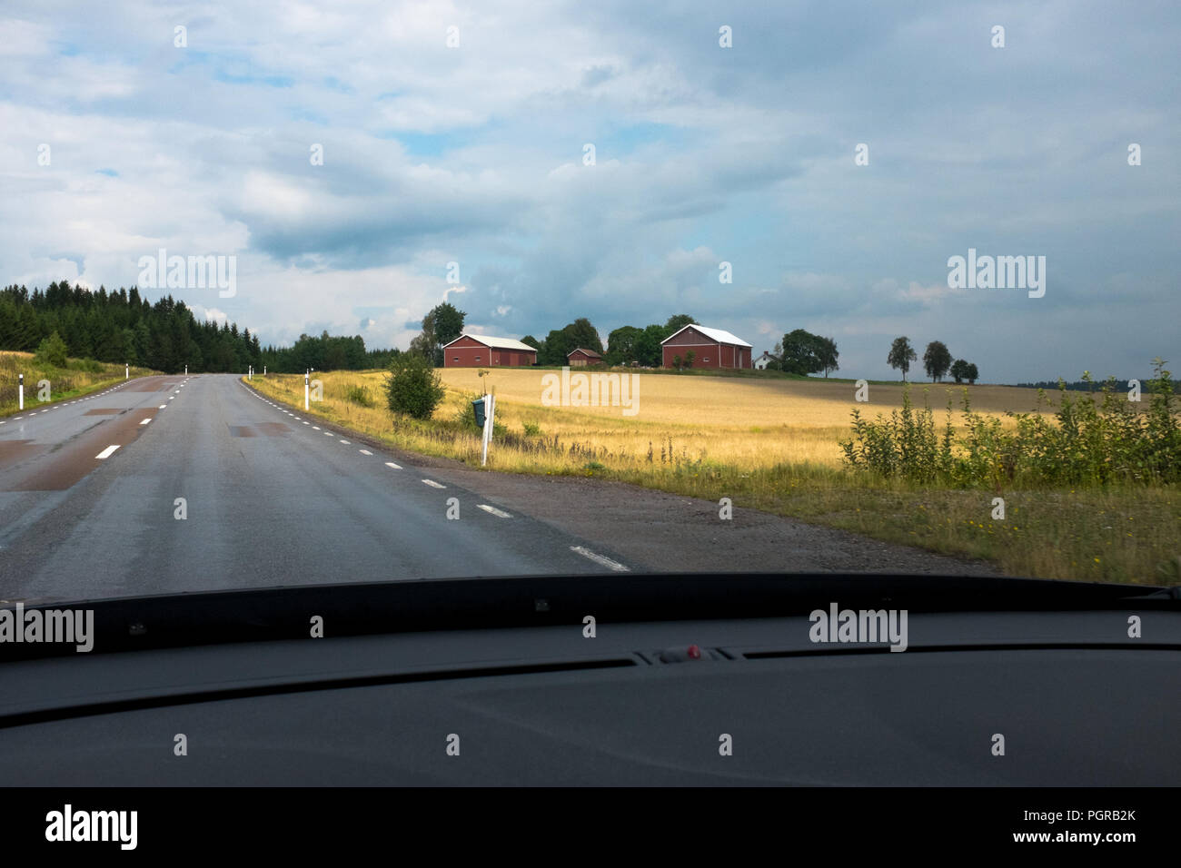 Roadtrip Schweden im Sommer Stock Photo