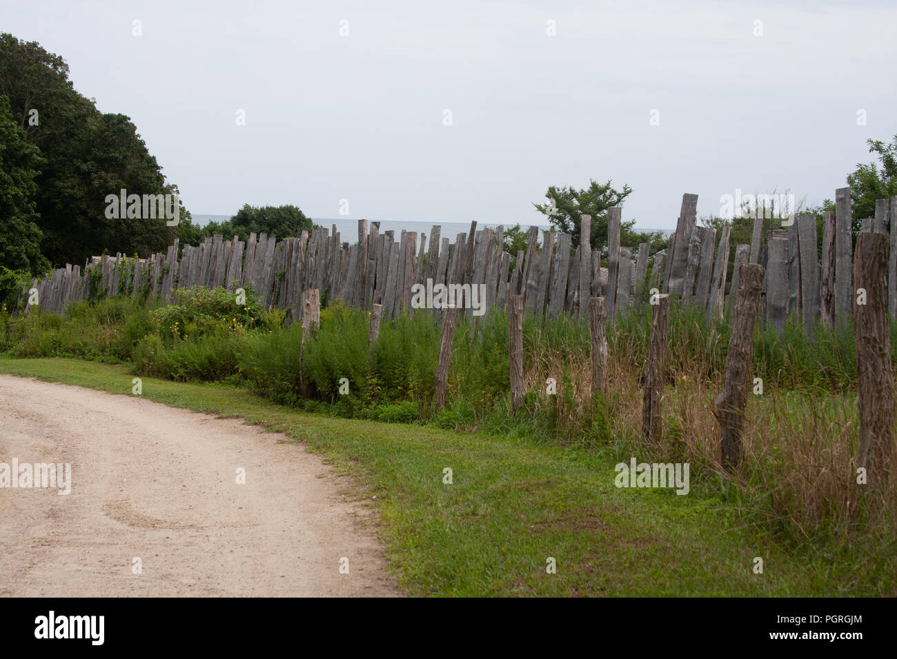 Old New England Fence Line Stock Photo - Alamy