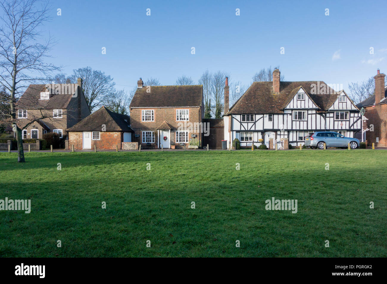 Historic Cottages On The Green In The Ancient Village Of Chartham