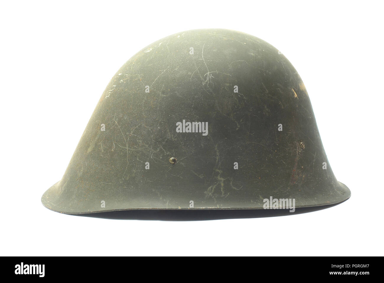 military helmet isolated on white Stock Photo - Alamy