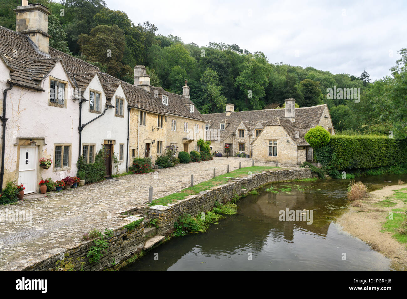 Castle Combe village in Wiltshire, England Stock Photo Alamy