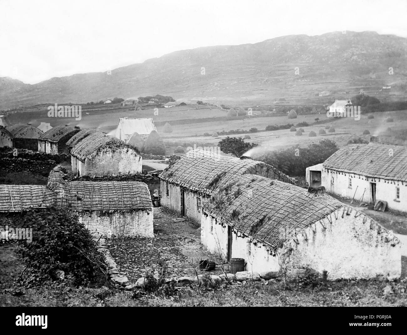 Teelin, Donegal, Ireland, Victorian period Stock Photo