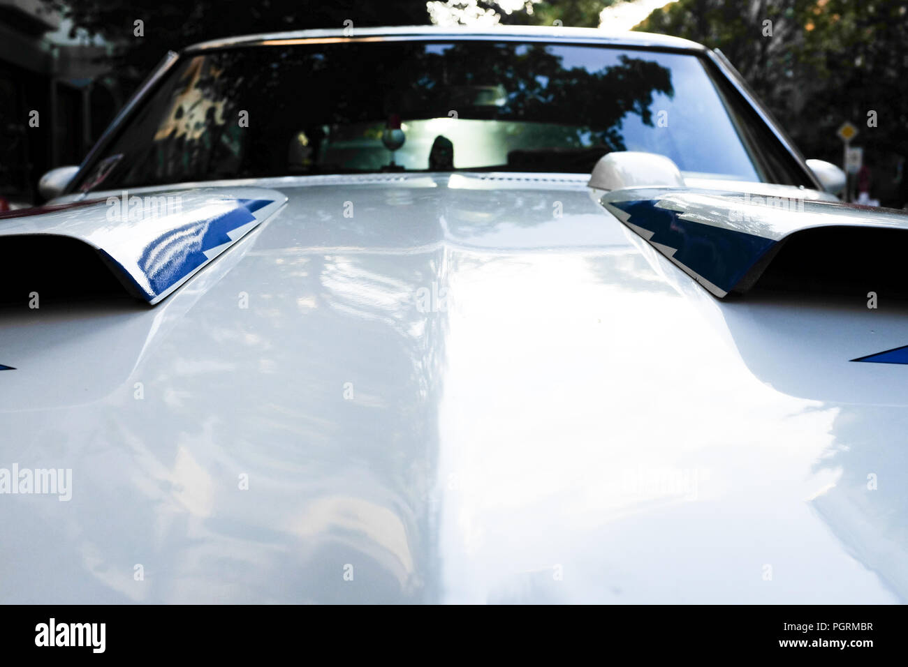 front of us muscle car Stock Photo