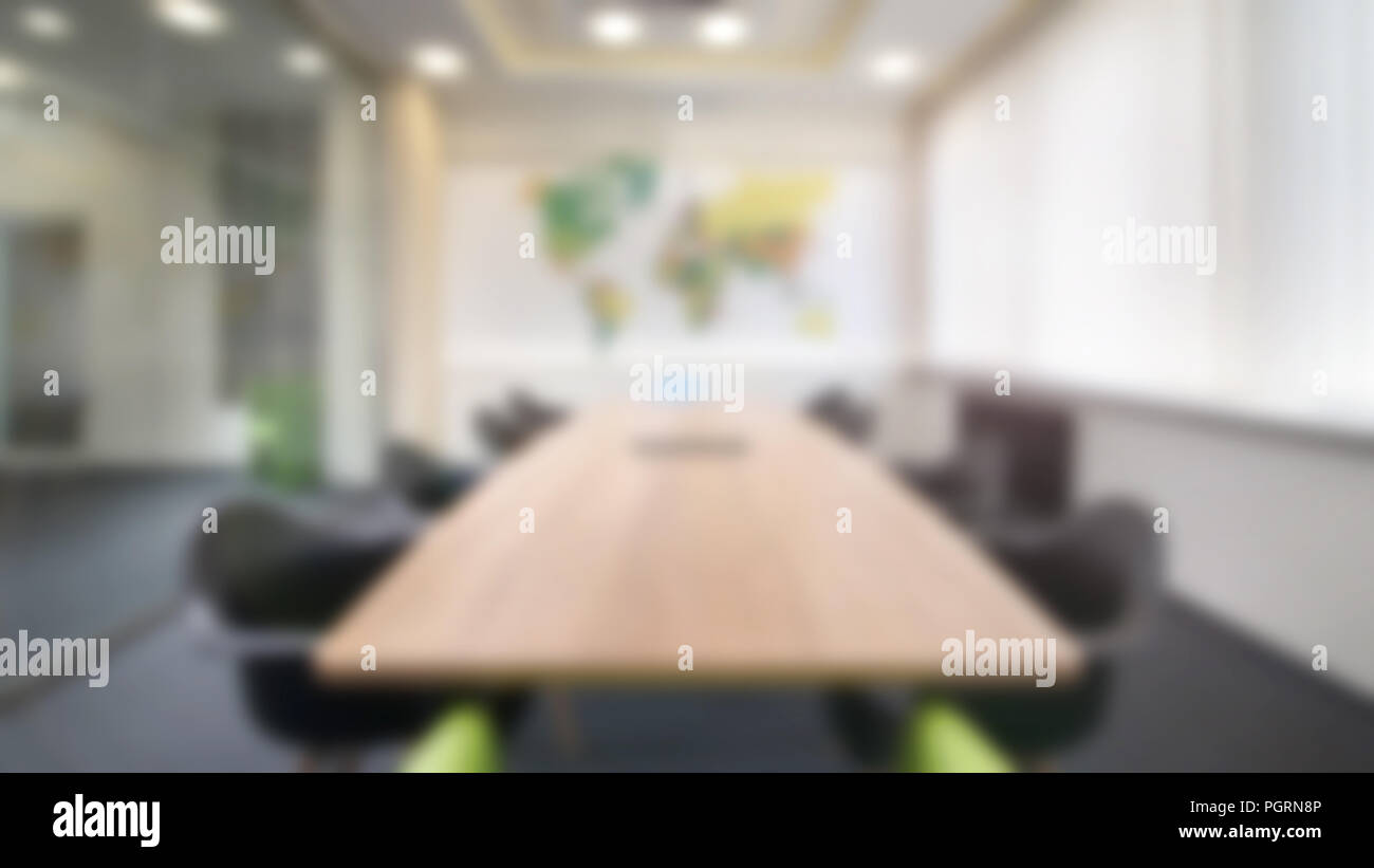 Abstract defocused office interior for copyspace background Stock Photo