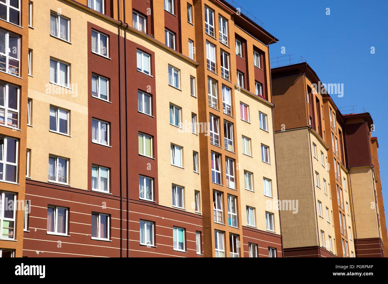 Apartment building. Kaliningrad, Russia Stock Photo Alamy