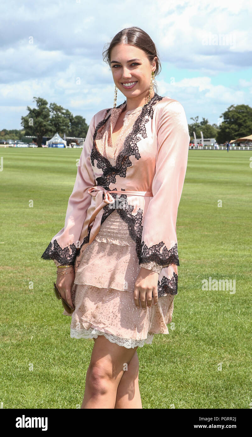 The International Day Polo at the Royal County of Berkshire Polo Club in Winkfield  Featuring: Amber Le Bon Where: Windsor, United Kingdom When: 28 Jul 2018 Credit: John Rainford/WENN Stock Photo