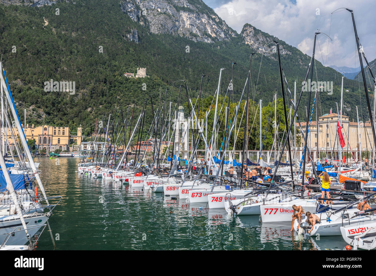 Riva del Garda, Lake Garda, Trentino, Italy, Europe Stock Photo