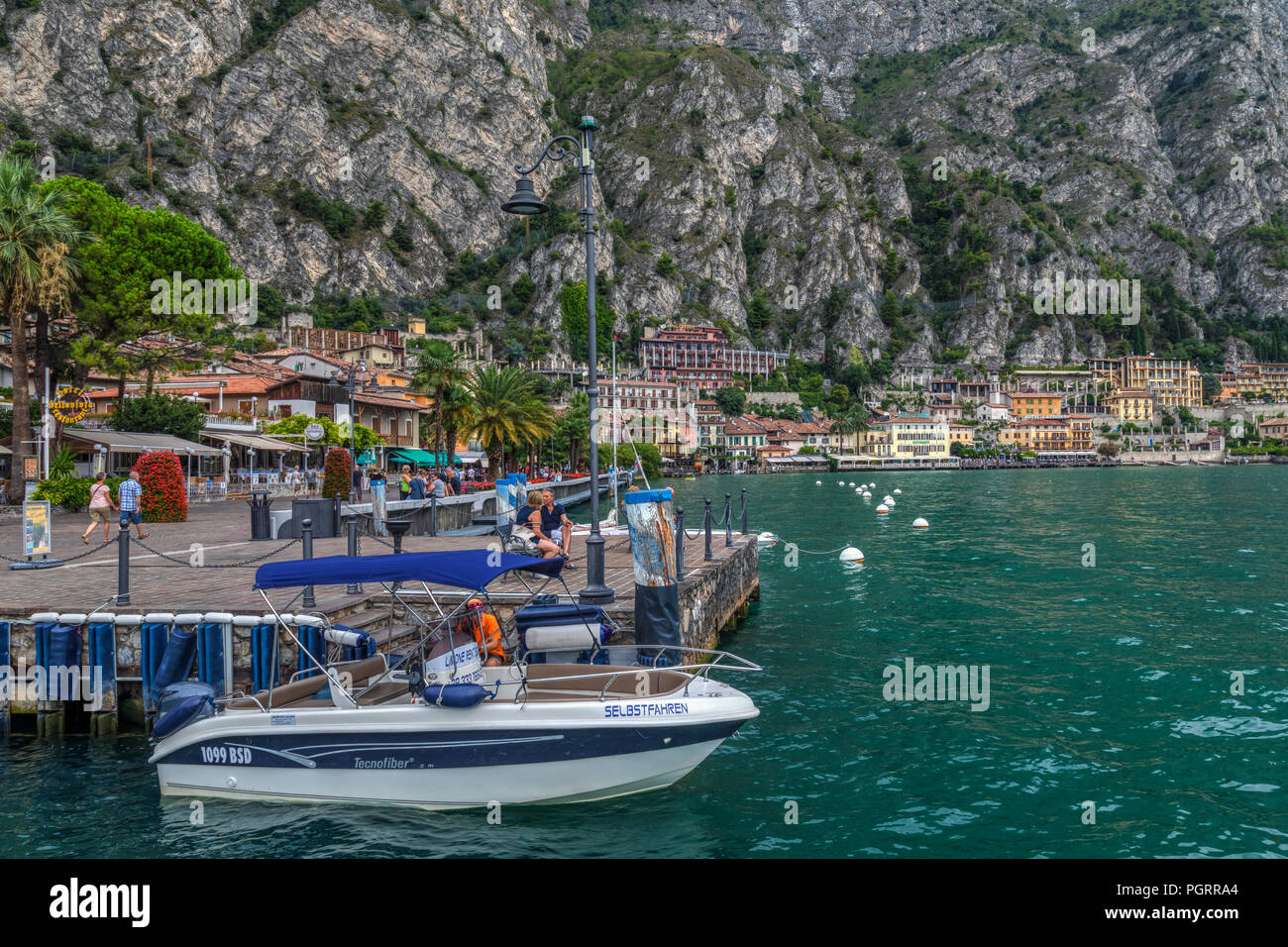 Limone Sul Garda, Lake Garda, Lombardy, Italy, Europe Stock Photo