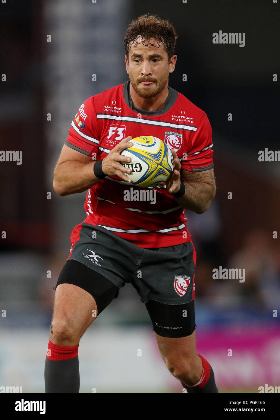 Gloucester's Danny Cipriani  during the pre-season friendly match at Kingsholm Stadium, Gloucester. Stock Photo