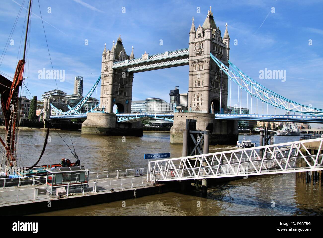 A view of Tower Bridge in London Stock Photo - Alamy