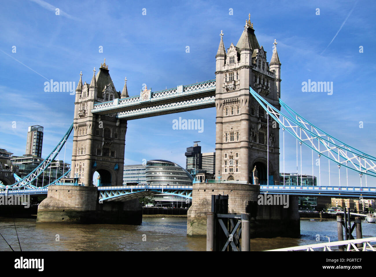 A view of Tower Bridge in London Stock Photo - Alamy