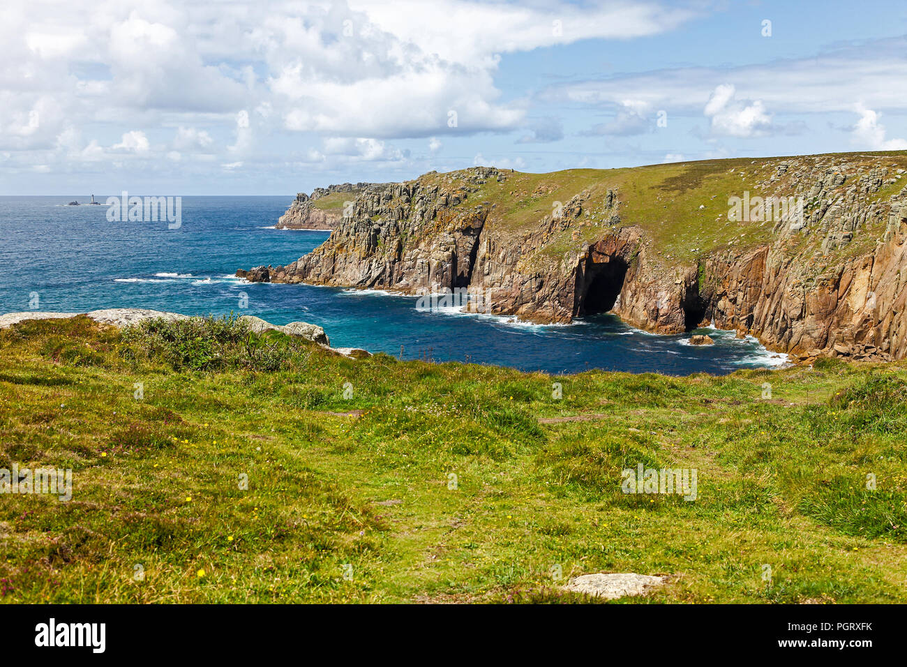 Carn les boel and higher bosistow cliff from ardensawah cliff hires