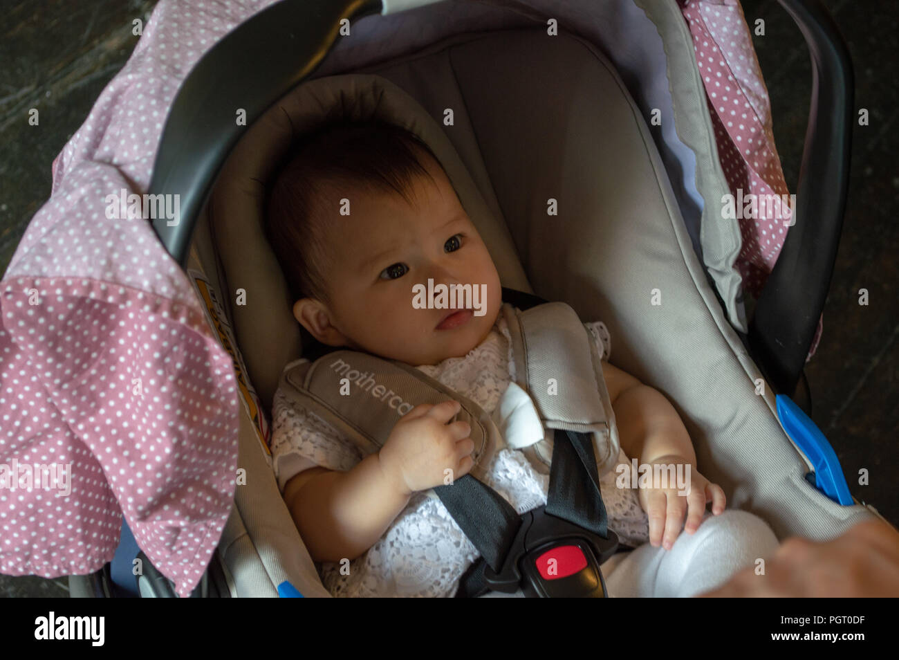 A baby in a pram Stock Photo Alamy
