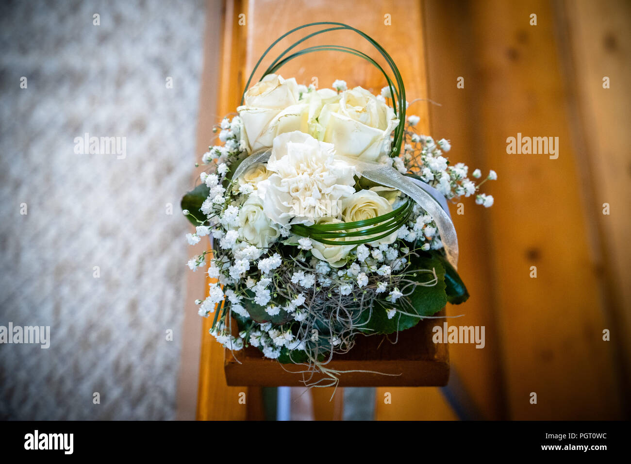 Beautiful flower wedding decoration Stock Photo