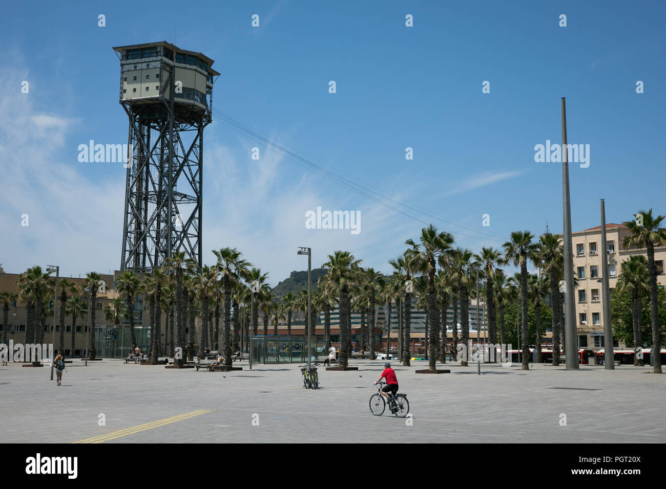 Beach, Barcelona Stock Photo Alamy