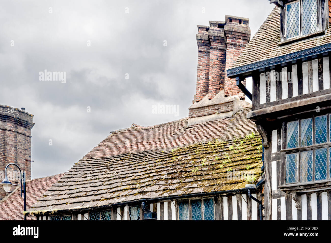 East Grinstead (Sussex, England): Cromwell House in Tudor Style Stock ...