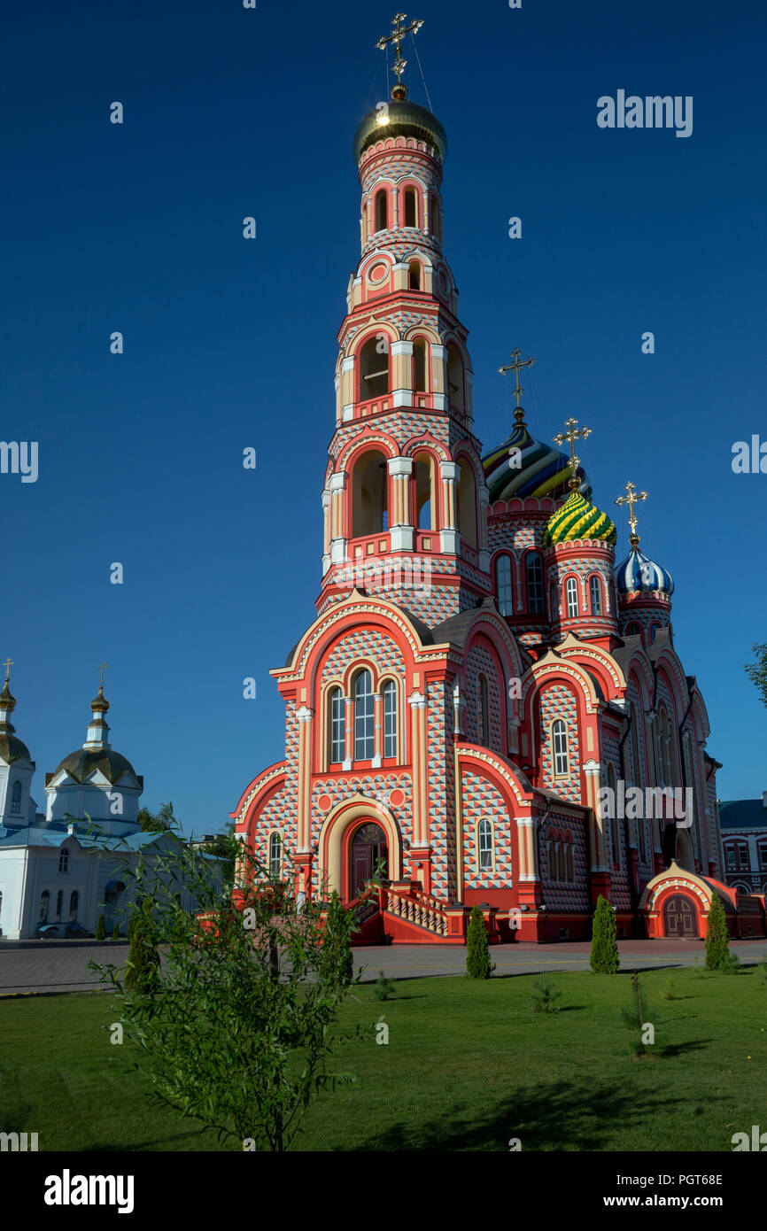 View of the Ascension Cathedral in Ascension Monastery  in Tambov town, Russia Stock Photo