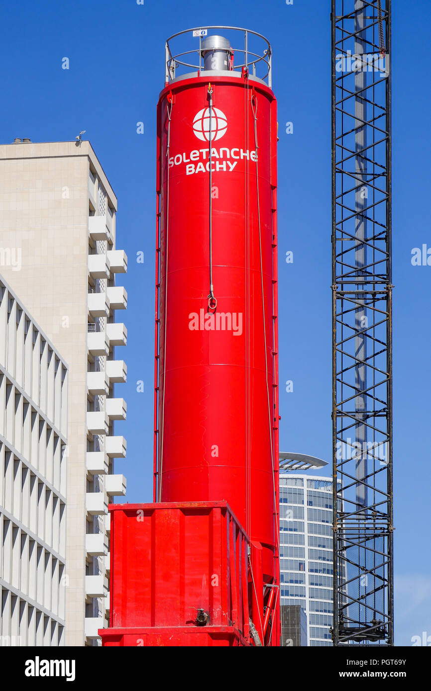 Red silos, Part-Dieu district, Lyon, France Stock Photo - Alamy