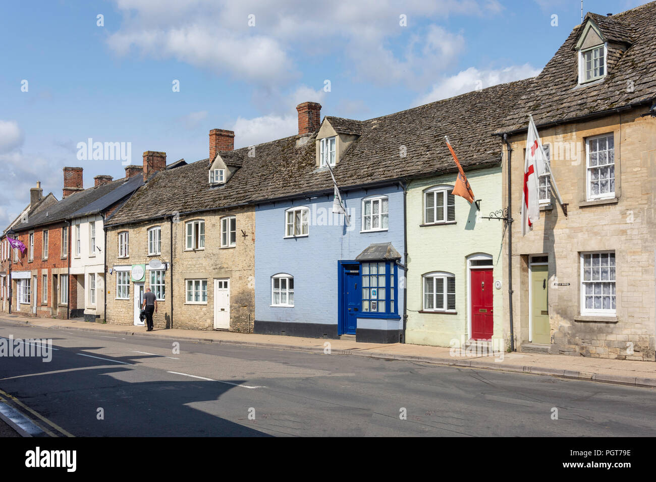 Period houses, High Street, LechladeonThames, Gloucestershire