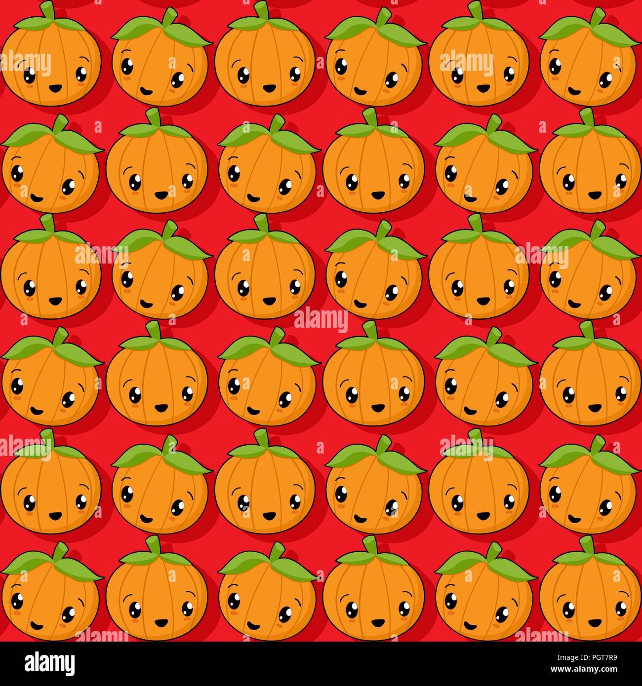 Happy pumpkin seamless pattern design Stock Vector Image & Art - Alamy