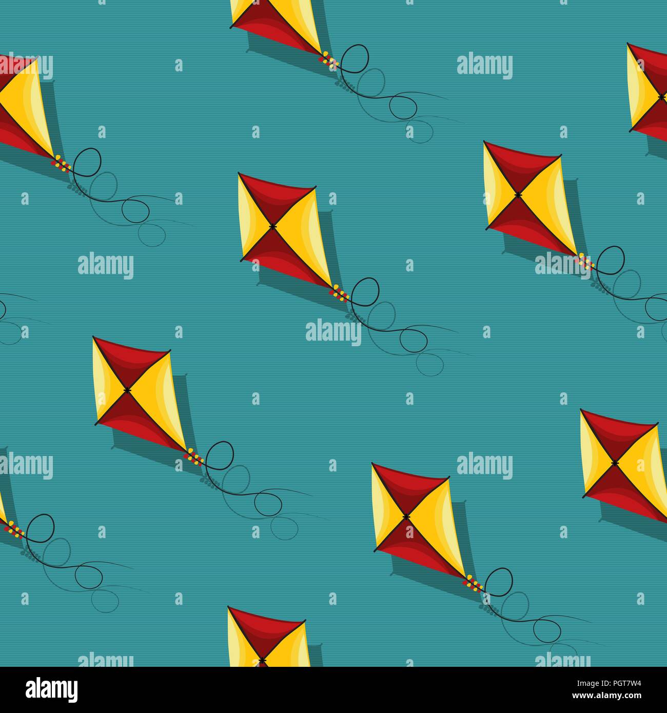 Seamless wallpaper kite seamless pattern design Stock Vector Image