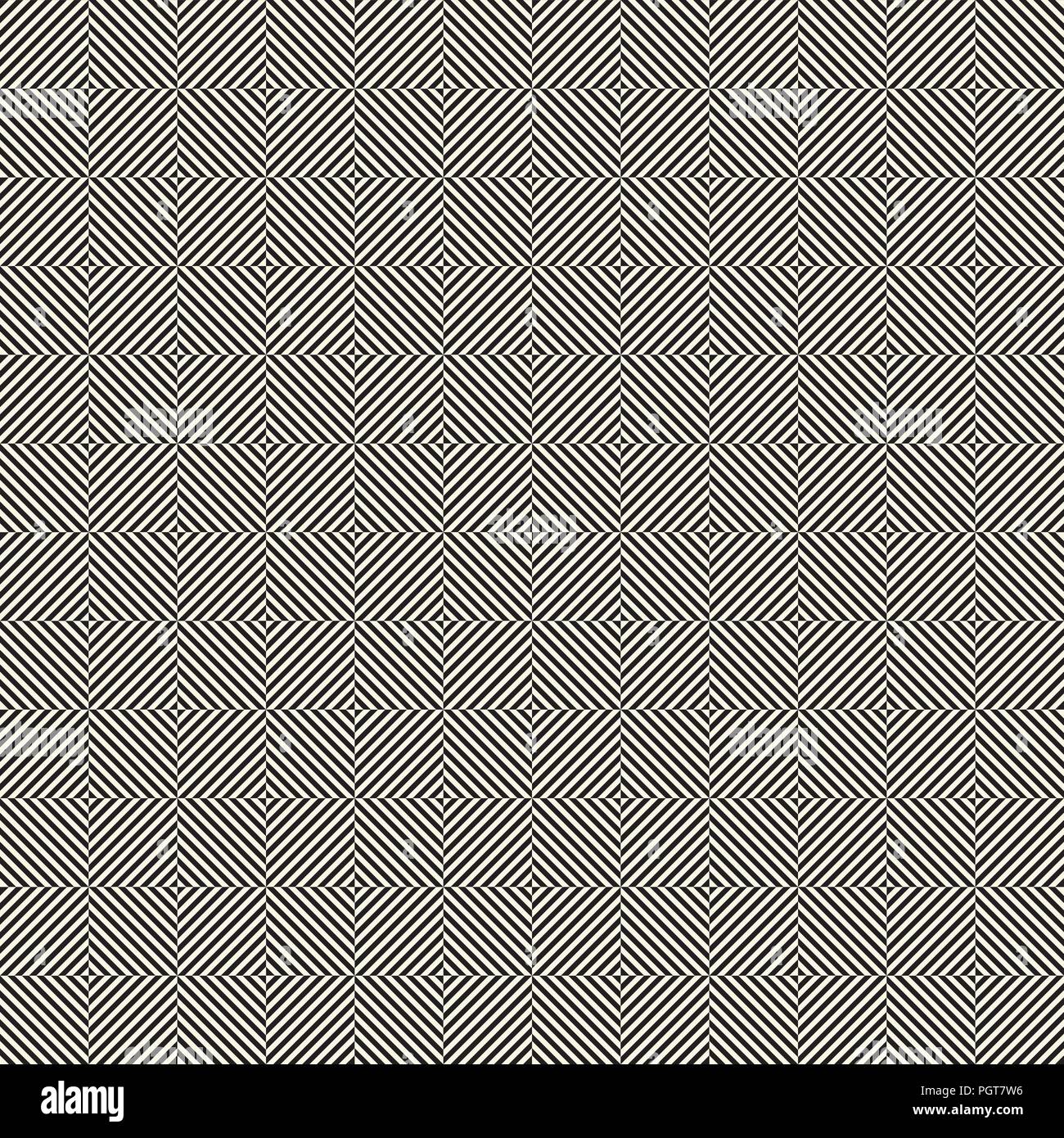 Design seamless monochrome illusion op art  pattern Stock Vector