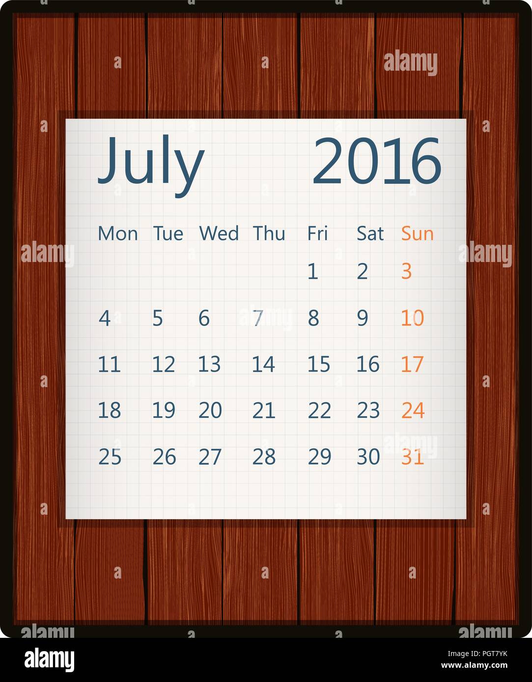 July 2016 Stock Vector Images - Alamy