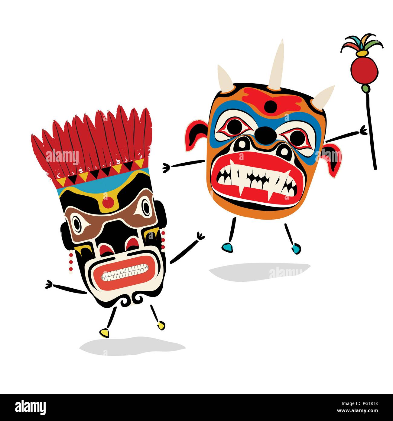 Ancient shaman characters Stock Vector Image & Art Alamy