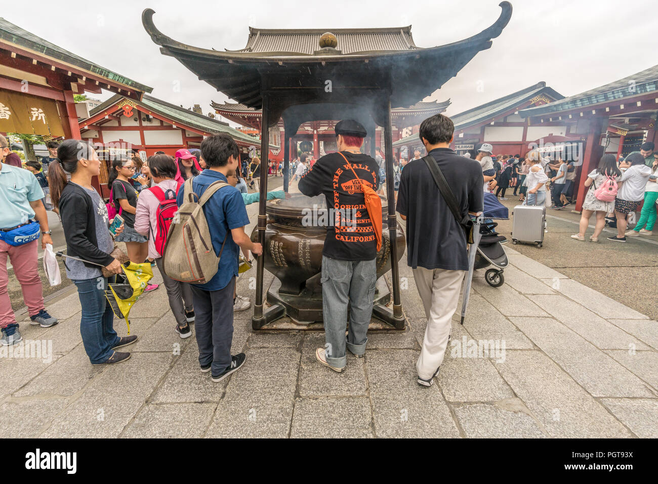 Incense smoke in senso ji temple hi-res stock photography and images ...