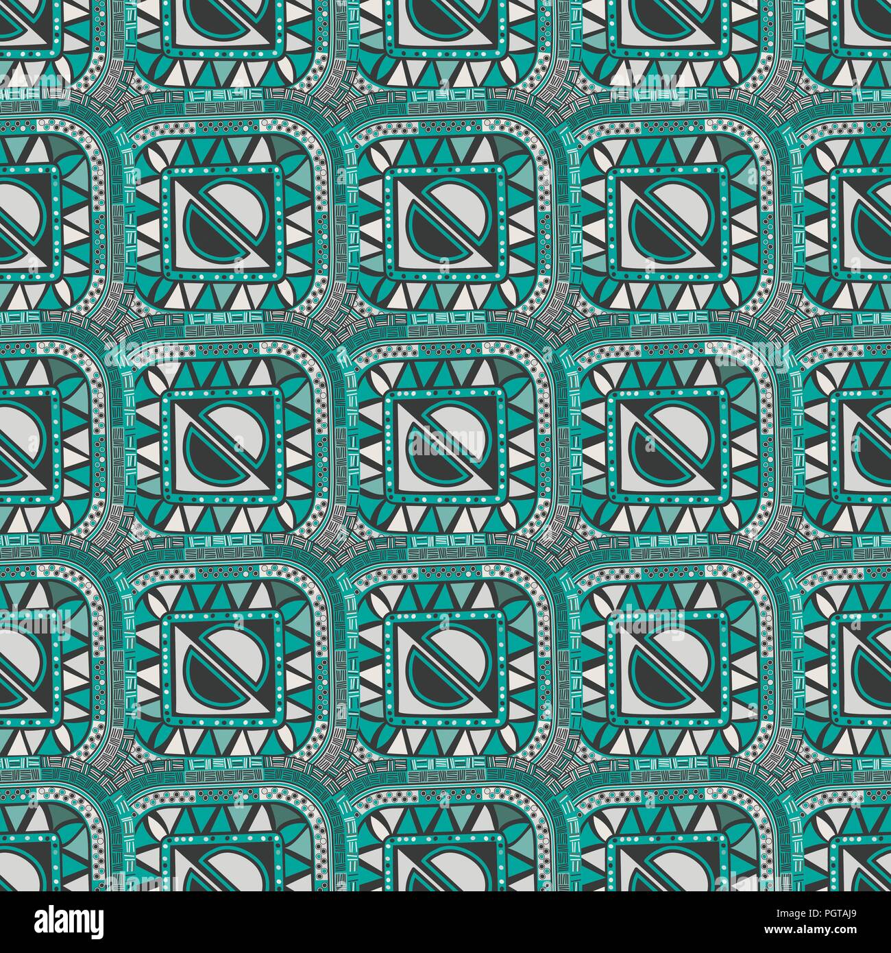 Abstract ethnic seamless pattern design Stock Vector