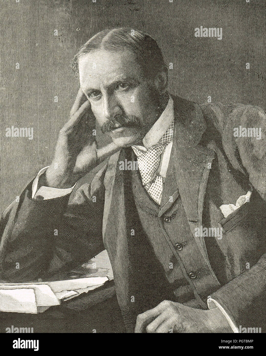 Alfred Milner, 1st Viscount Milner, British statesman and colonial administrator, first Governor of the Transvaal and Orange River Colony Stock Photo