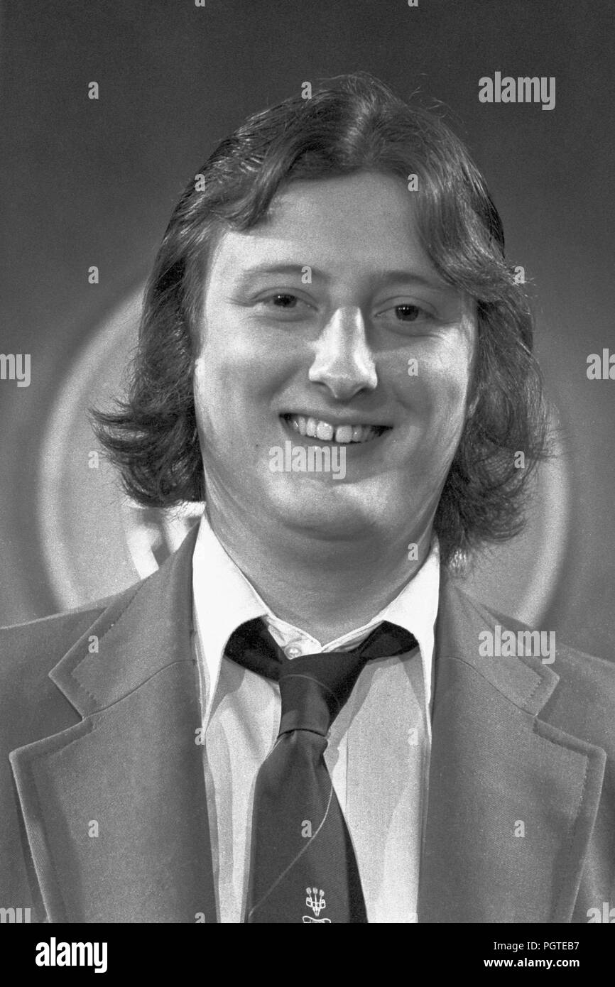 Londoner Eric Bristow, 20, seeded No 1 at the first Embassy World Professional Darts Championships in Nottingham. Stock Photo