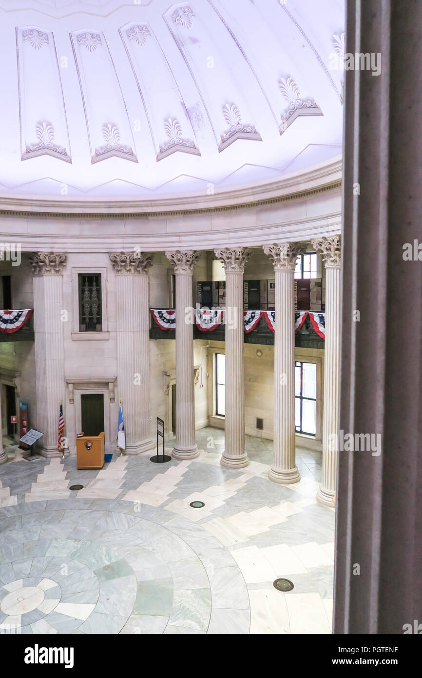 Interior of Federal Hall National Memorial , NYC, USA Stock Photo