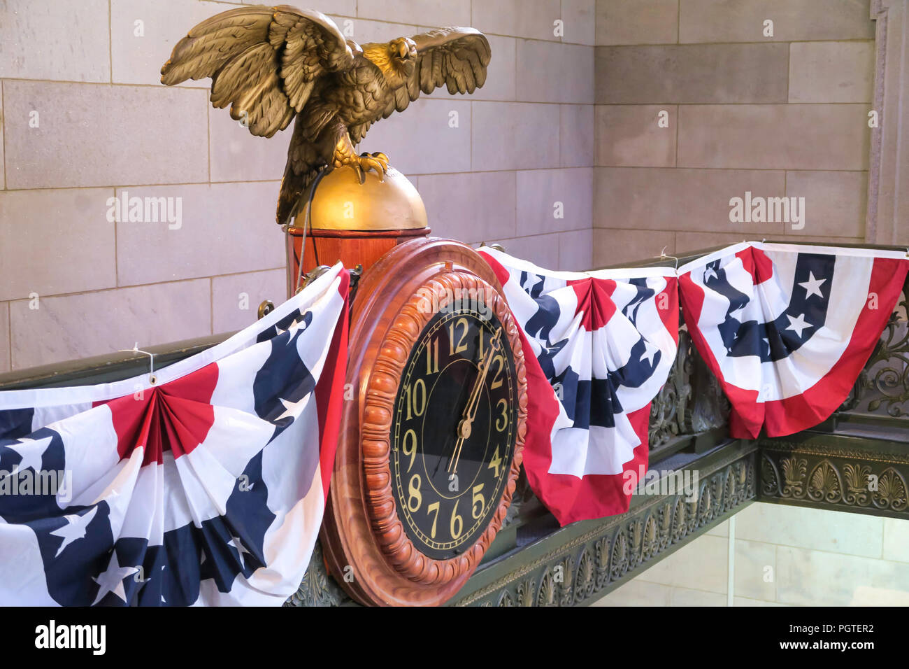 Interior of Federal Hall National Park Servise , NYC, USA Stock Photo