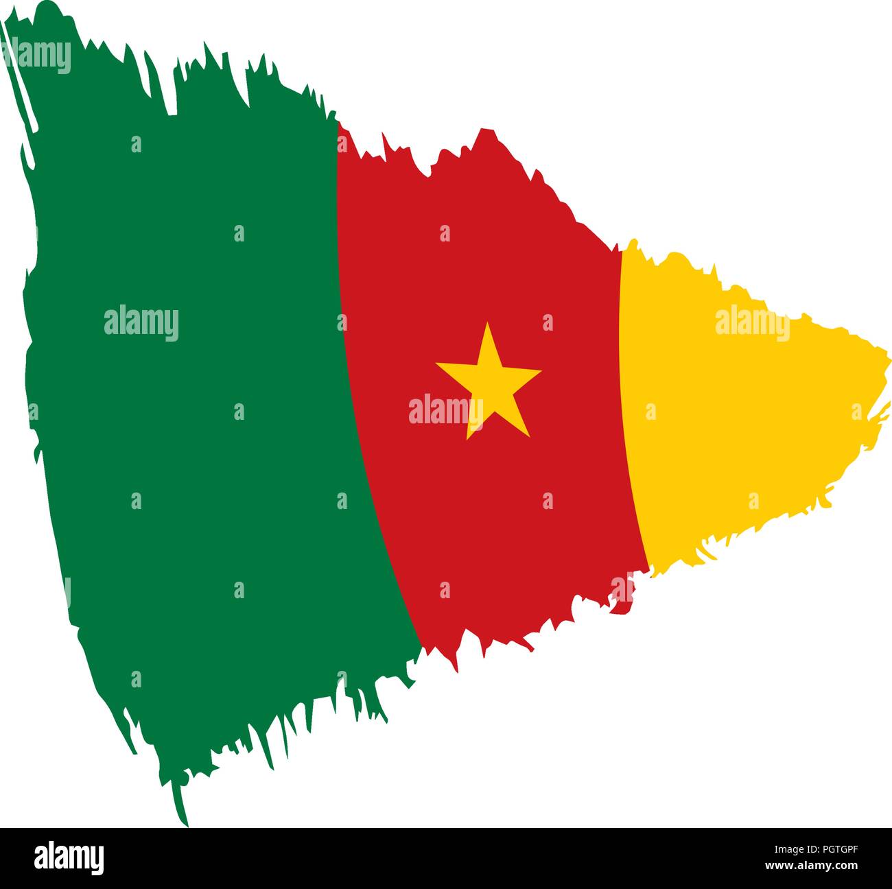 Cameroon flag, vector illustration Stock Vector Image & Art Alamy