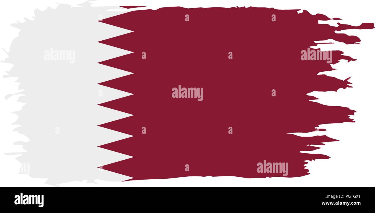 Qatar Flag Vector Illustration Stock Vector Image And Art Alamy 