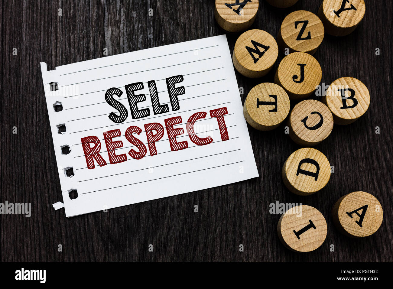 Word writing text Self Respect. Business concept for Pride and ...