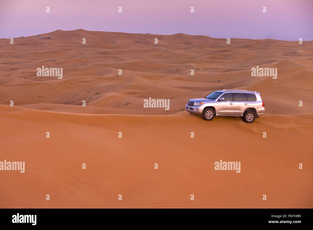 Dubai Al Madam Desert Suv Safari Tour Stock Photo Alamy